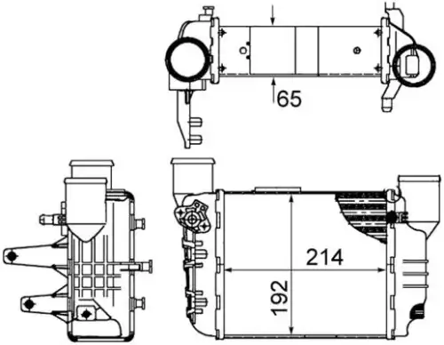 Интеркулер MAHLE/KNECHT CI422000S
