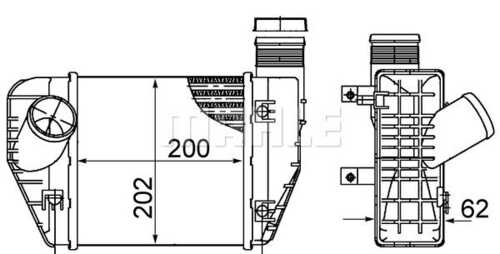 Интеркулер MAHLE/KNECHT CI423000S
