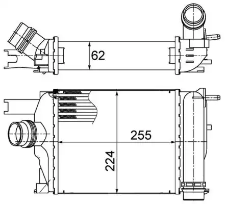Интеркулер MAHLE/KNECHT CI497000S