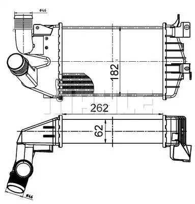 Интеркулер MAHLE/KNECHT CI510000S
