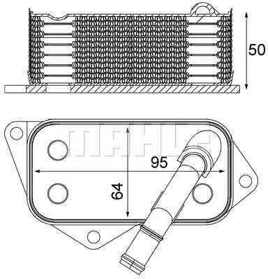 Радиатор масляный MAHLE/KNECHT CLC12001S