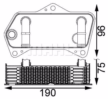 Радиатор масляный MAHLE/KNECHT CLC202000S