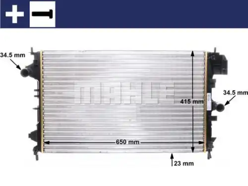 Радиатор охлаждения MAHLE/KNECHT CR8000S