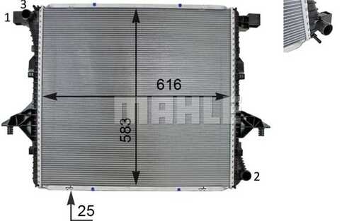 Радиатор охлаждающей жидкости MAHLE/KNECHT CR81000S