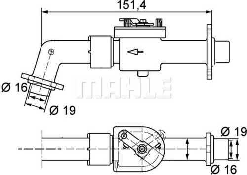 Клапан охлаждения MAHLE/KNECHT CV6000P