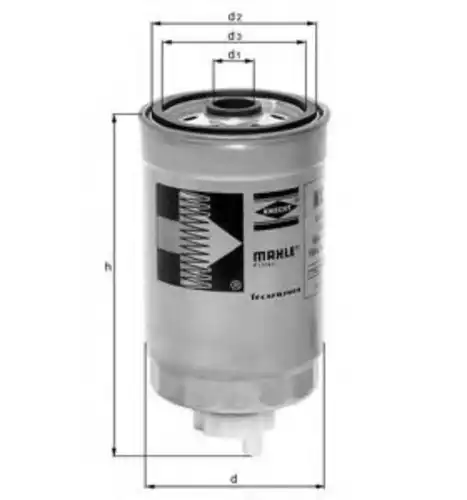 Kc14 фильтр топливный h110.5 d92 MAHLE/KNECHT KC14
