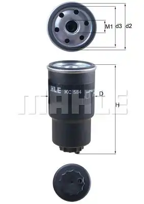 Фильтр топливный MAHLE/KNECHT KC584