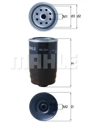Фильтр топливный daf lf 45 MAHLE/KNECHT KC623