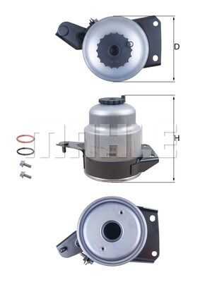 Kl 829d фильтр топливный MAHLE/KNECHT KL 829D