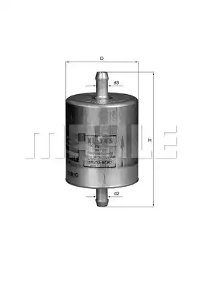 Фильтр топливный MAHLE/KNECHT KL145