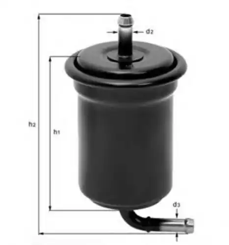 Kl202 фильтр топливный MAHLE/KNECHT KL202