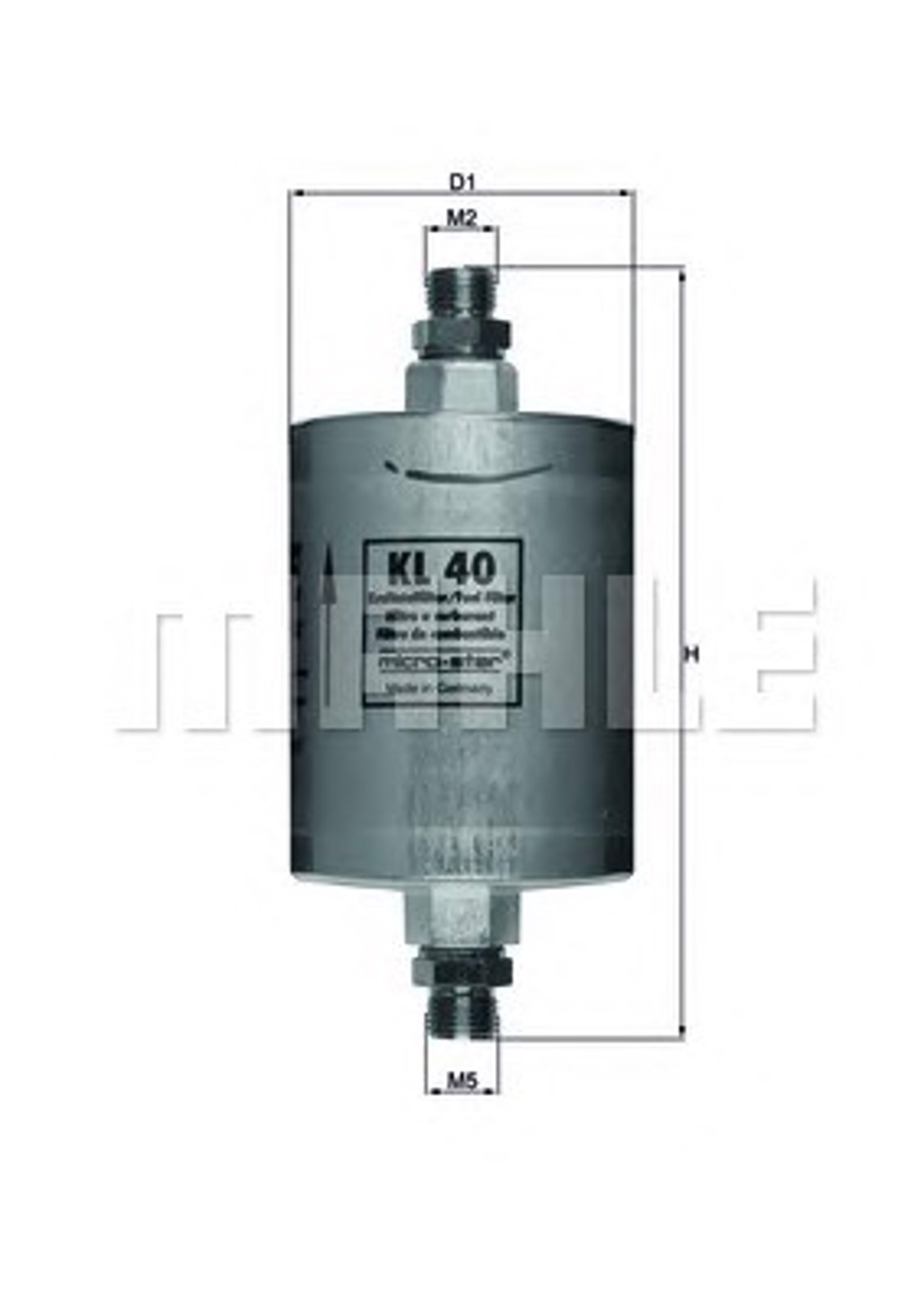 Фильтр топливный MAHLE/KNECHT KL40