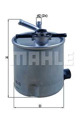 Топливный фильтр MAHLE/KNECHT KL440/43