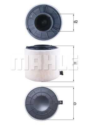 Фильтр воздушный MAHLE/KNECHT LX4407