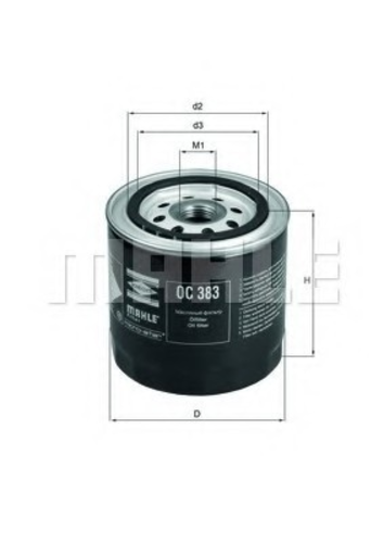 Фильтр масляный MAHLE/KNECHT OC383