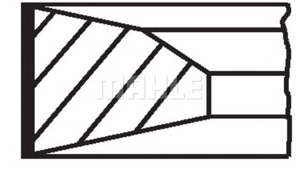 Комплект поршневых колец MAHLE/KNECHT 00526N0