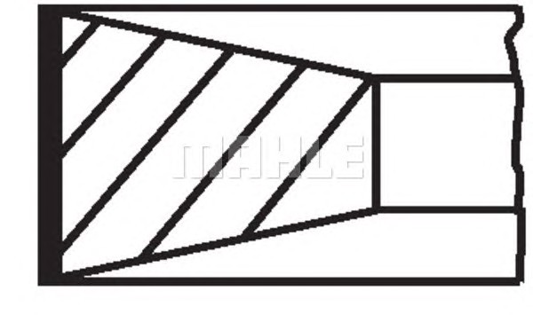 Комплект поршневых колец MAHLE/KNECHT 00728N0