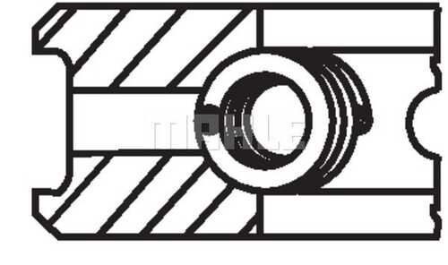 Комплект поршневых колец MAHLE/KNECHT 01028N0