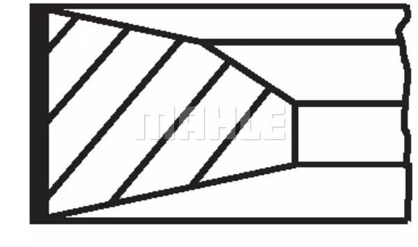 Кольца поршневые MAHLE/KNECHT 01203N0