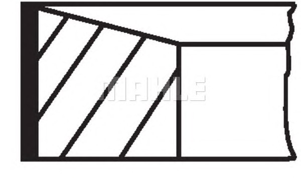 Комплект поршневых колец MAHLE/KNECHT 01505N2