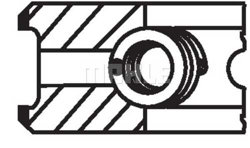 Комплект поршневых колец MAHLE/KNECHT 01591N0
