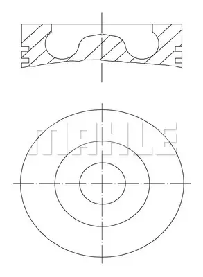 Поршень MAHLE/KNECHT 0160700