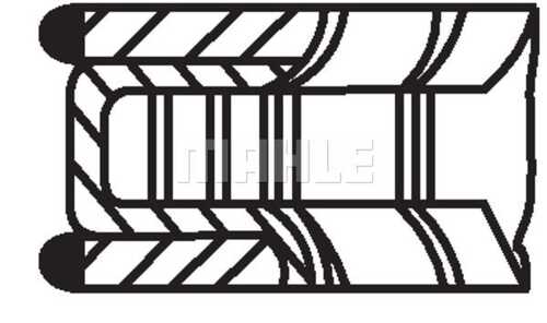 Комплект поршневых колец MAHLE/KNECHT 02810N0