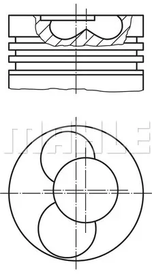 Поршень двс MAHLE/KNECHT 0304000