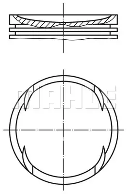 Поршень MAHLE/KNECHT 0308902