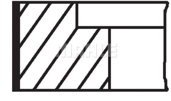 Комплект поршневых колец MAHLE/KNECHT 03490N1