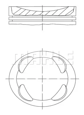 Поршень MAHLE/KNECHT 081PI00104000