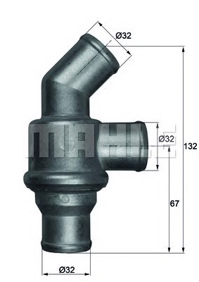 Термостат охлаждающей жидкости MAHLE/KNECHT TH1680