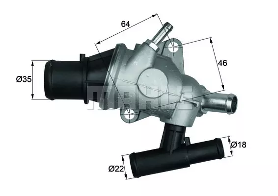 Термостат охлаждающей жидкости MAHLE/KNECHT TH2988