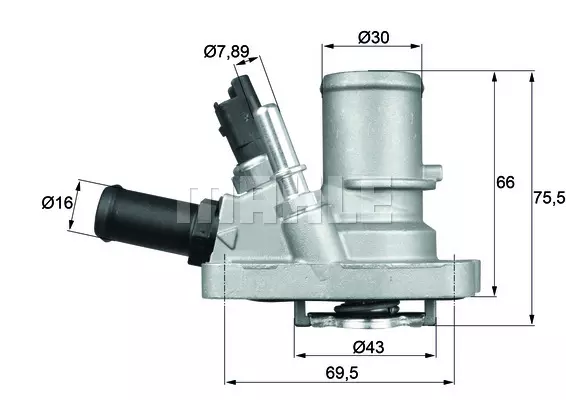 Термостат охлаждающей жидкости MAHLE/KNECHT TI14488