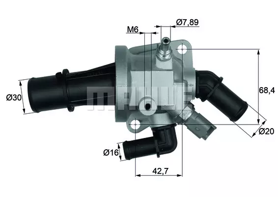 Термостат охлаждающей жидкости MAHLE/KNECHT TI16488