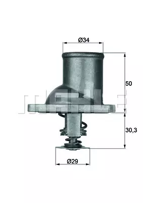Термостат охлаждающей жидкости MAHLE/KNECHT TI192