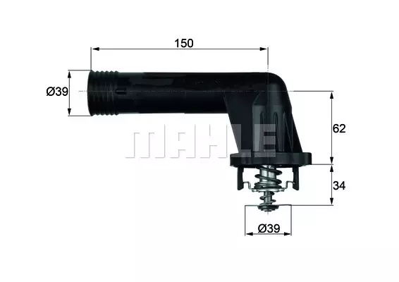 Термостат охлаждающей жидкости MAHLE/KNECHT TI2095