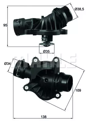 Термостат охлаждающей жидкости MAHLE/KNECHT TI23488