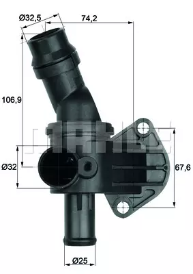 Термостат охлаждающей жидкости MAHLE/KNECHT TI887