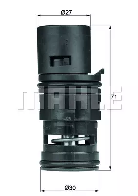 Термостат масляное охлаждение MAHLE/KNECHT TO780