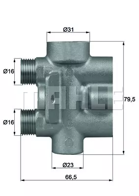 Термостат масляное охлаждение MAHLE/KNECHT TO975