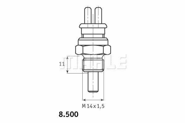Датчик температуры охлаждающей жидкости MAHLE/KNECHT TSE2
