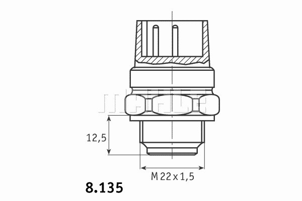 Термовыключатель вентилятора радиатора MAHLE/KNECHT TSW11