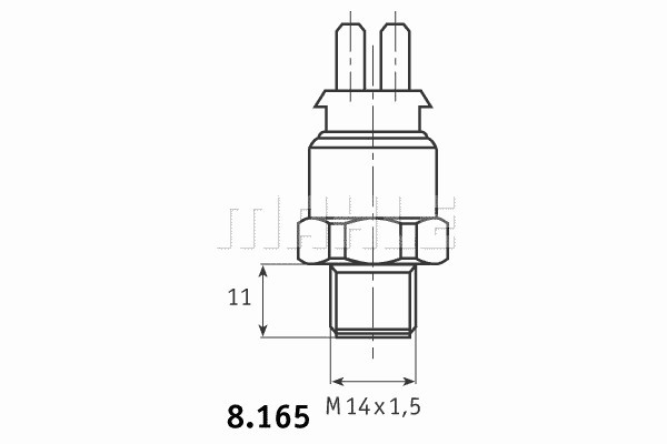 Термовыключатель вентилятора радиатора MAHLE/KNECHT TSW19D