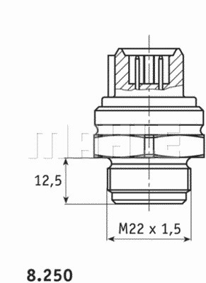 Переключатель температуры MAHLE/KNECHT TSW 51D