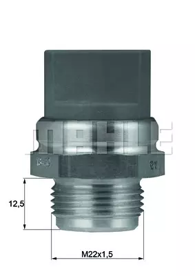 Термовыключатель вентилятора радиатора MAHLE/KNECHT TSW9D