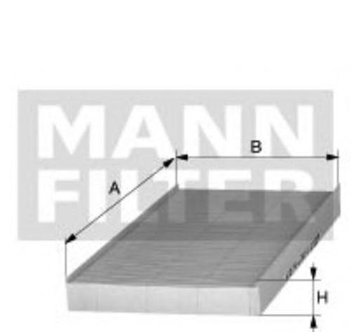Воздушный фильтр салона mann (без рамки) MANN-FILTER CUK 3240