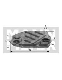 Гидрофильтр автоматической коробка передач MANN-FILTER H2014XKIT