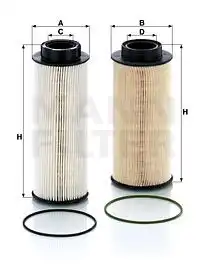 Pu 10 016-2 z фильтр топливный безметаллический mann-filter MANN-FILTER PU 10 016-2 Z
