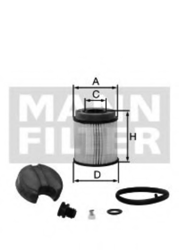 Топливный фильтр mann MANN-FILTER U 630 x KIT